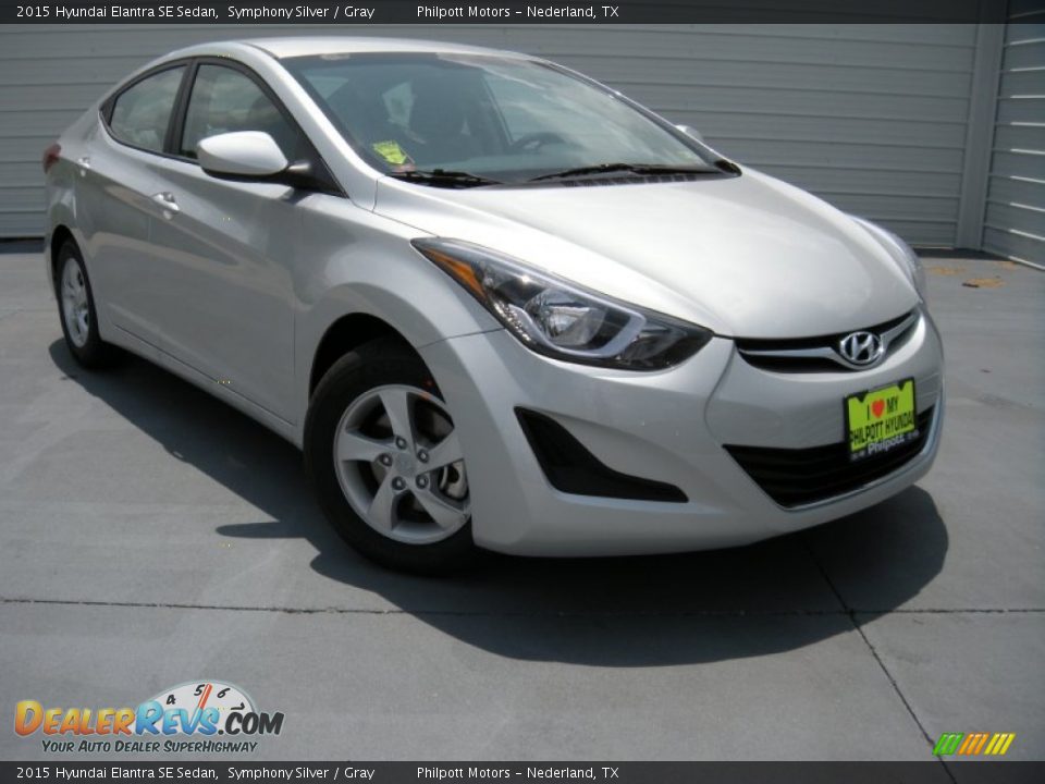 2015 Hyundai Elantra SE Sedan Symphony Silver / Gray Photo #1