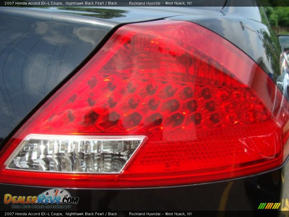 2007 Honda Accord EX-L Coupe Nighthawk Black Pearl / Black Photo #22