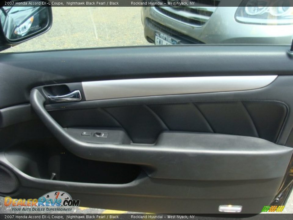 2007 Honda Accord EX-L Coupe Nighthawk Black Pearl / Black Photo #23