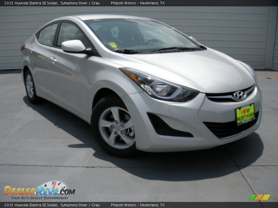 2015 Hyundai Elantra SE Sedan Symphony Silver / Gray Photo #2