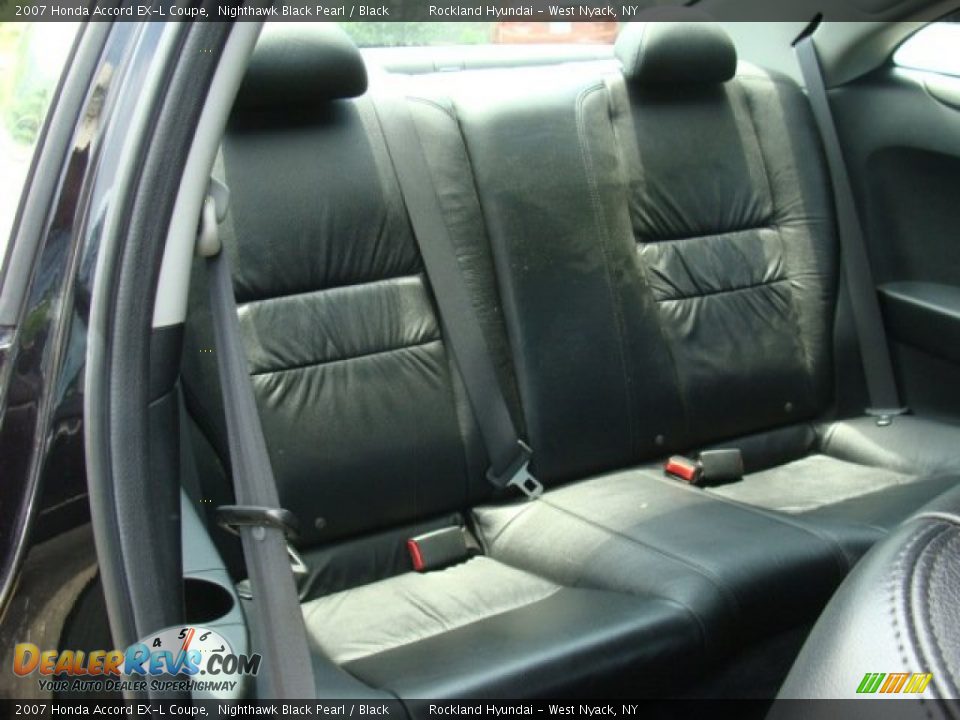 2007 Honda Accord EX-L Coupe Nighthawk Black Pearl / Black Photo #26