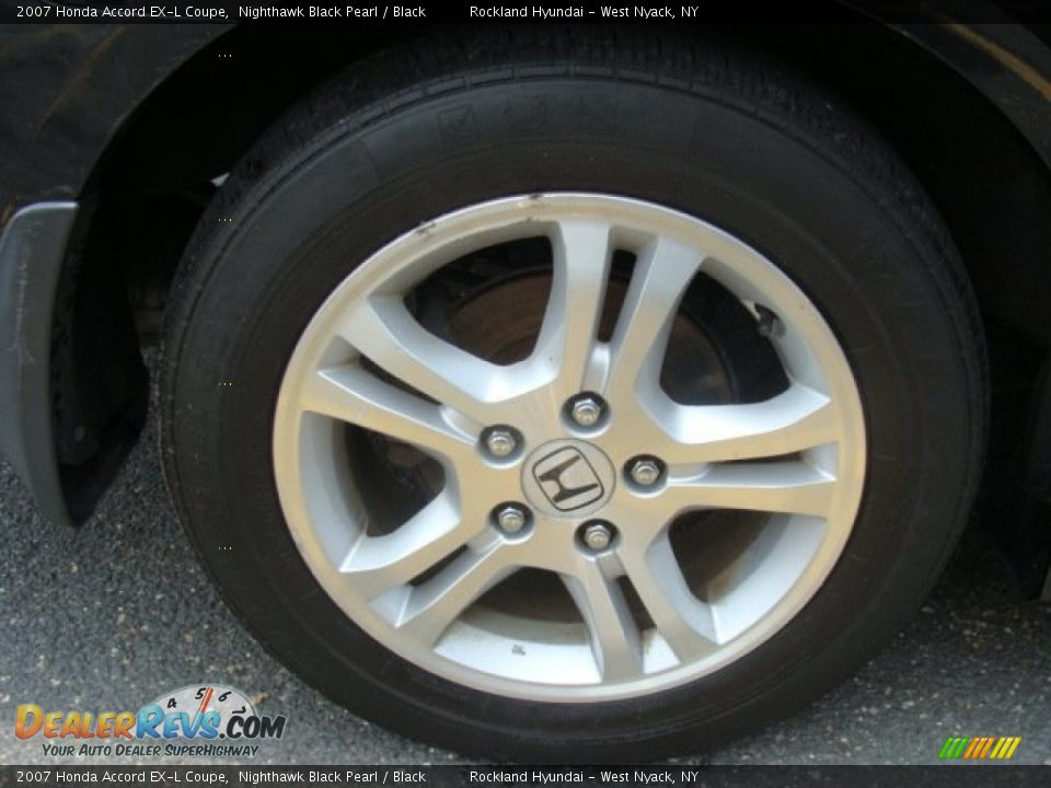 2007 Honda Accord EX-L Coupe Nighthawk Black Pearl / Black Photo #27