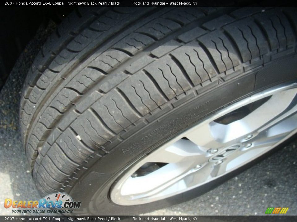 2007 Honda Accord EX-L Coupe Nighthawk Black Pearl / Black Photo #28