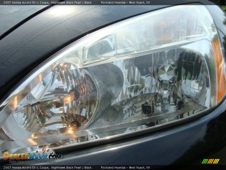 2007 Honda Accord EX-L Coupe Nighthawk Black Pearl / Black Photo #30