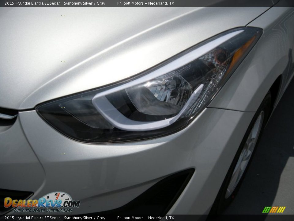 2015 Hyundai Elantra SE Sedan Symphony Silver / Gray Photo #9