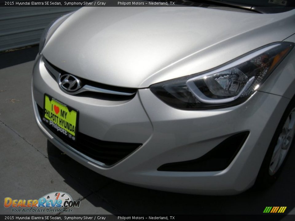 2015 Hyundai Elantra SE Sedan Symphony Silver / Gray Photo #10