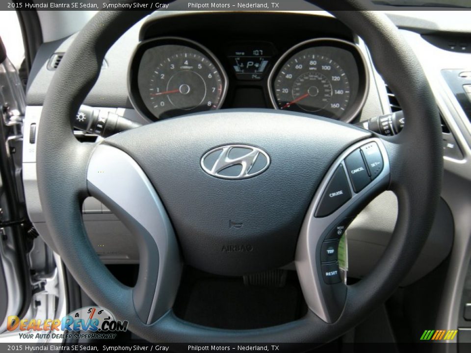 2015 Hyundai Elantra SE Sedan Symphony Silver / Gray Photo #29