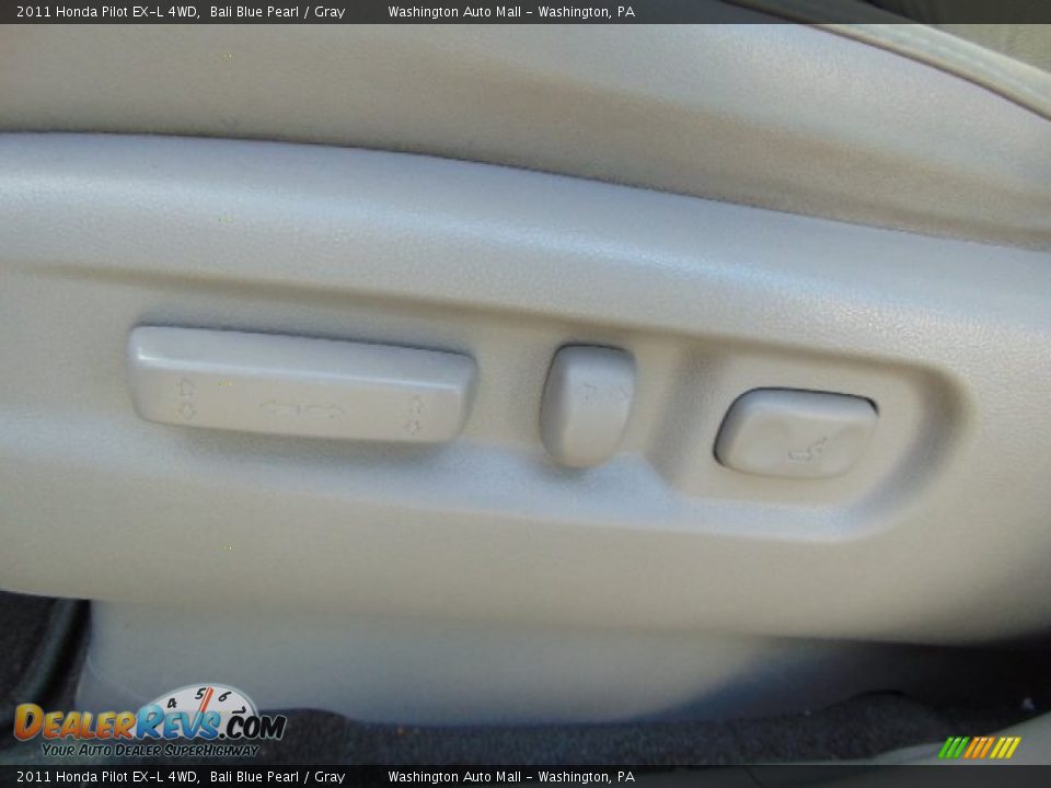 2011 Honda Pilot EX-L 4WD Bali Blue Pearl / Gray Photo #13