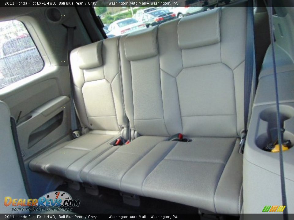 2011 Honda Pilot EX-L 4WD Bali Blue Pearl / Gray Photo #17