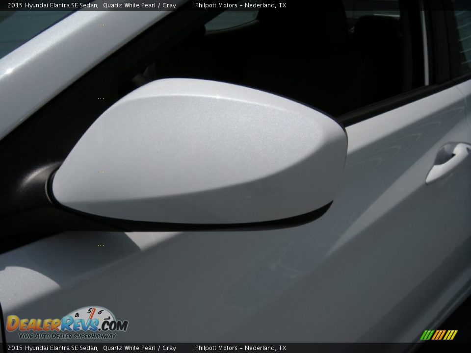 2015 Hyundai Elantra SE Sedan Quartz White Pearl / Gray Photo #12