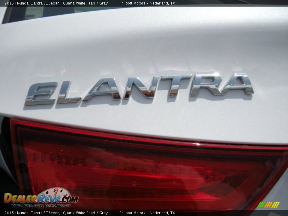 2015 Hyundai Elantra SE Sedan Quartz White Pearl / Gray Photo #14