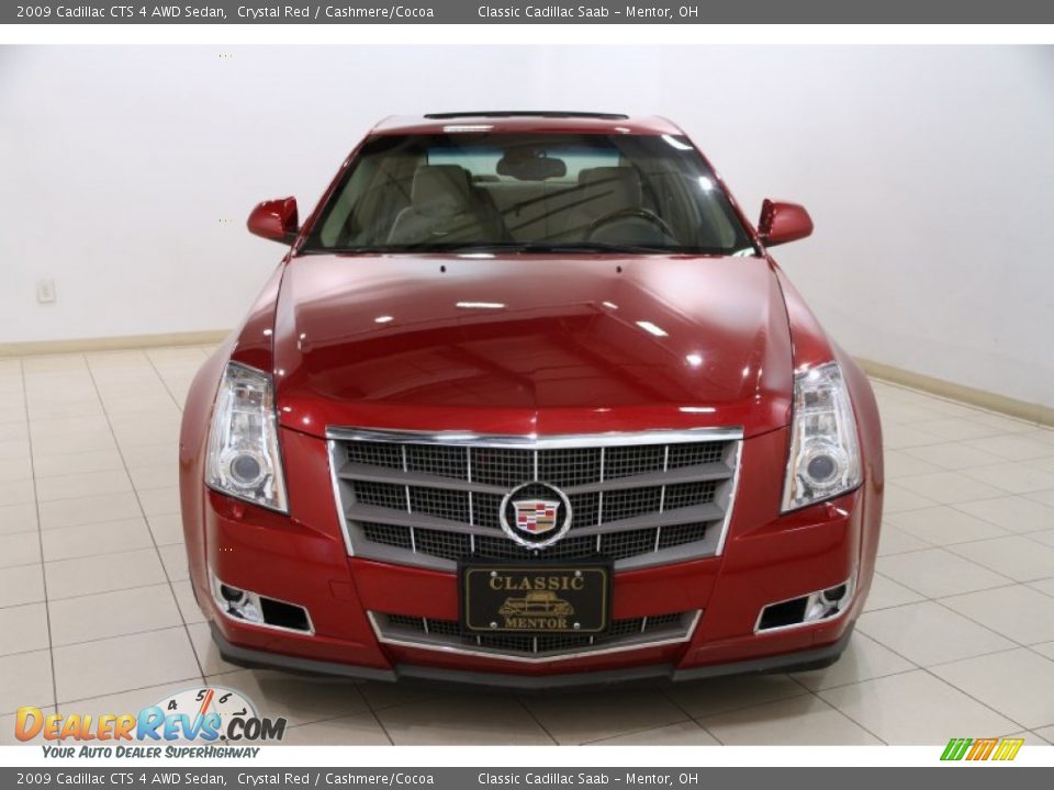 2009 Cadillac CTS 4 AWD Sedan Crystal Red / Cashmere/Cocoa Photo #2