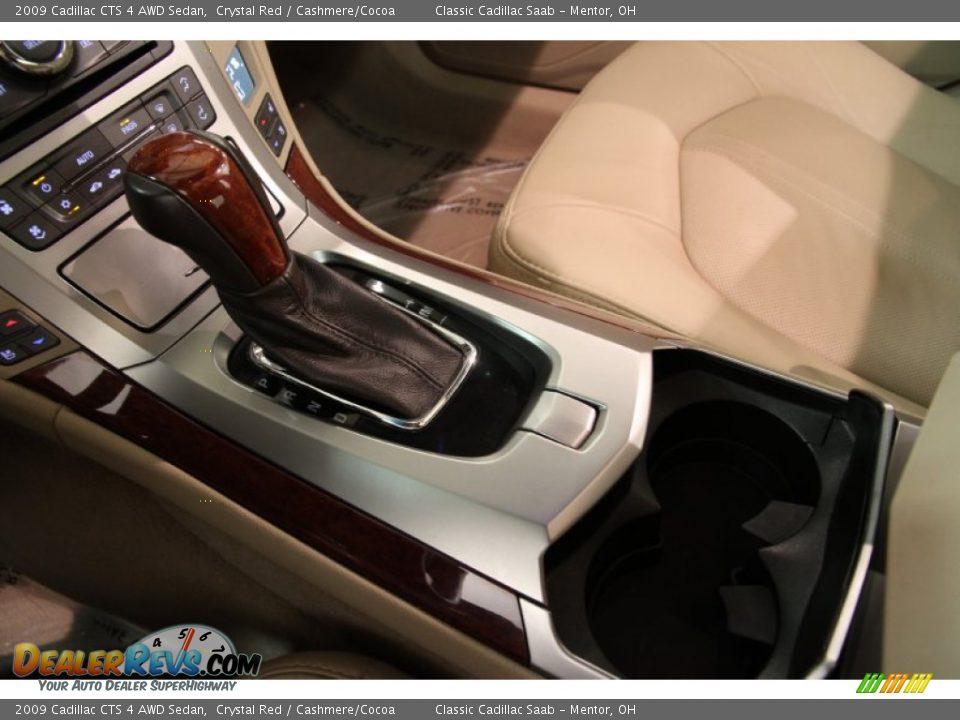 2009 Cadillac CTS 4 AWD Sedan Crystal Red / Cashmere/Cocoa Photo #16