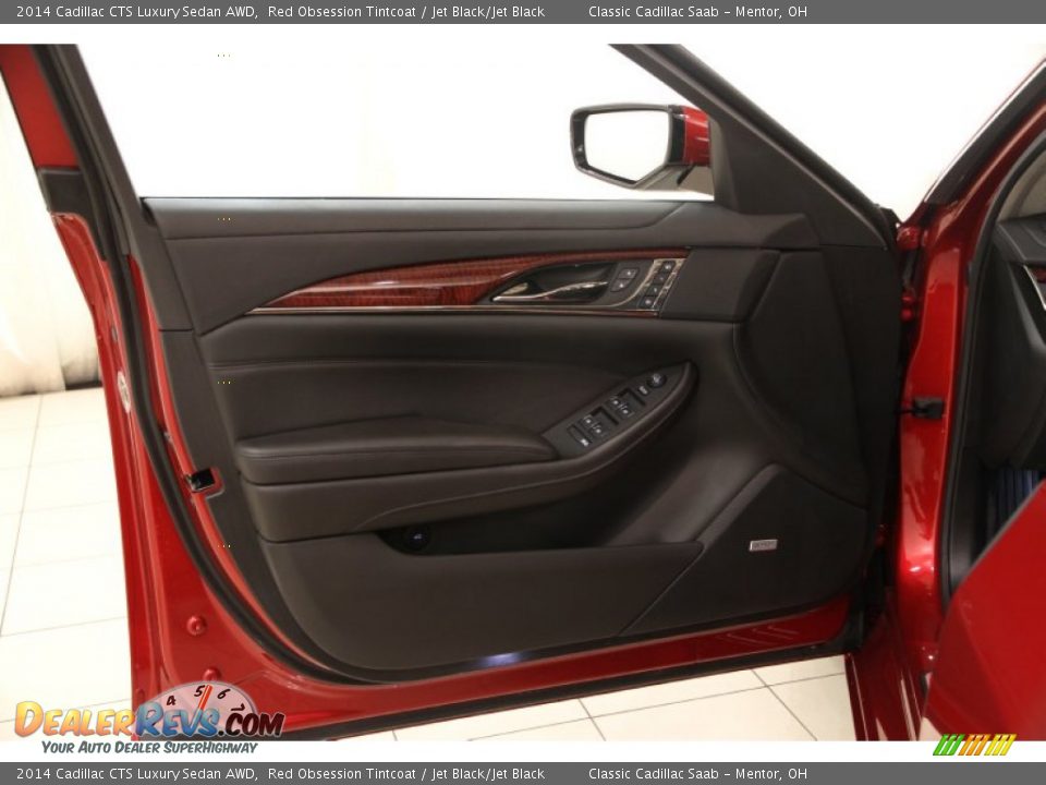 2014 Cadillac CTS Luxury Sedan AWD Red Obsession Tintcoat / Jet Black/Jet Black Photo #4