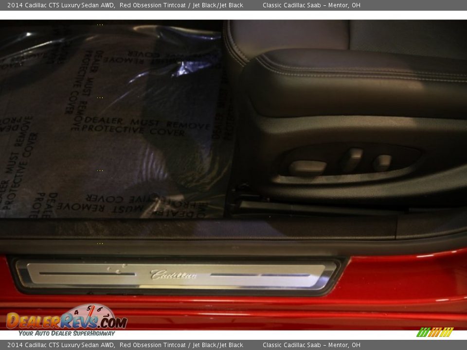 2014 Cadillac CTS Luxury Sedan AWD Red Obsession Tintcoat / Jet Black/Jet Black Photo #5