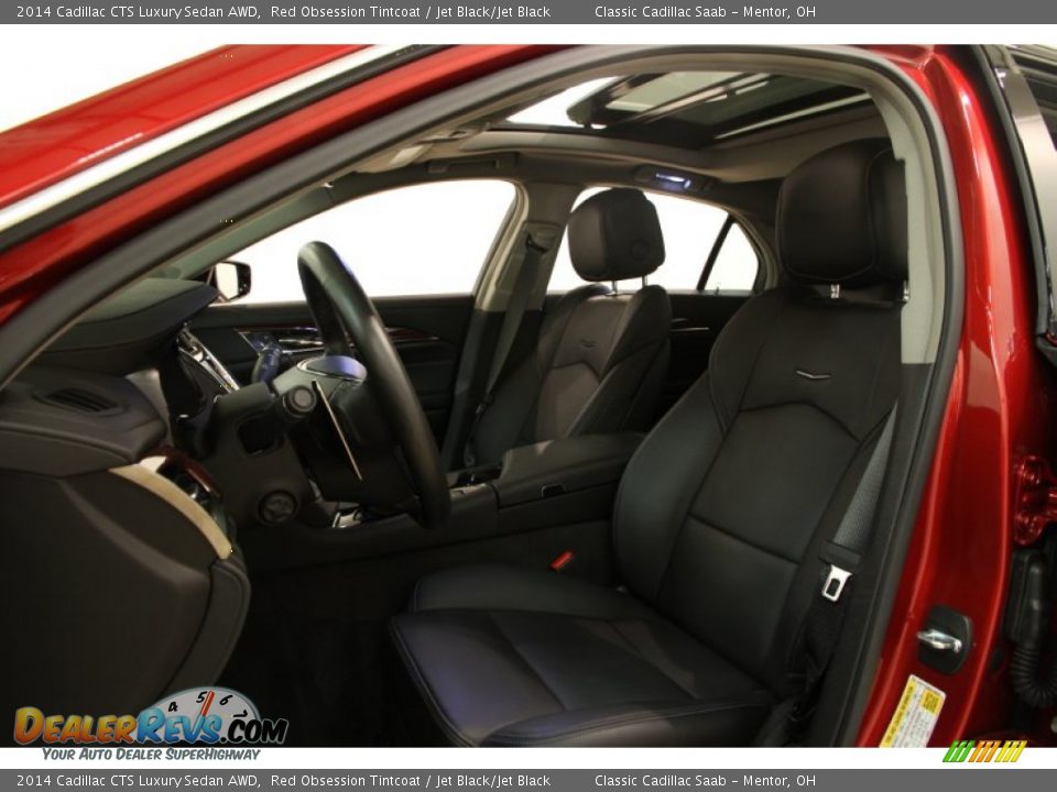 2014 Cadillac CTS Luxury Sedan AWD Red Obsession Tintcoat / Jet Black/Jet Black Photo #6