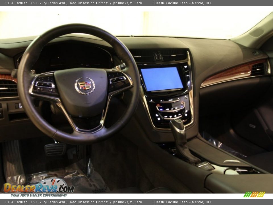 2014 Cadillac CTS Luxury Sedan AWD Red Obsession Tintcoat / Jet Black/Jet Black Photo #7