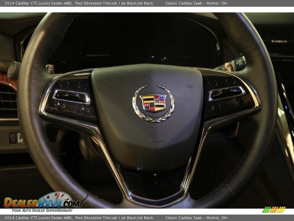 2014 Cadillac CTS Luxury Sedan AWD Red Obsession Tintcoat / Jet Black/Jet Black Photo #8