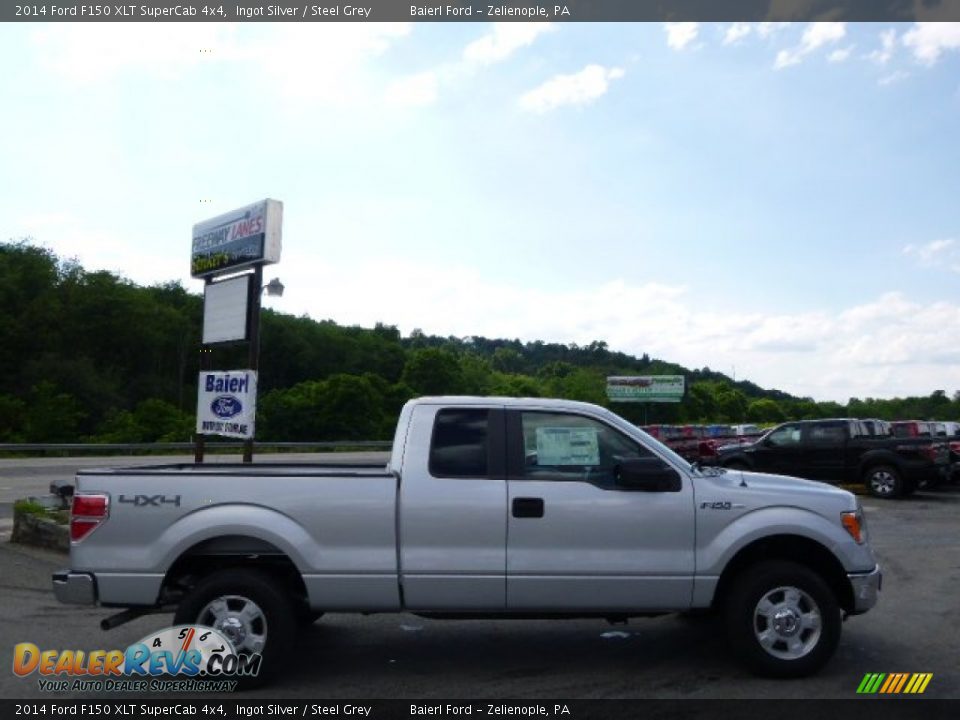 2014 Ford F150 XLT SuperCab 4x4 Ingot Silver / Steel Grey Photo #1