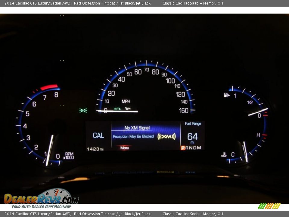 2014 Cadillac CTS Luxury Sedan AWD Red Obsession Tintcoat / Jet Black/Jet Black Photo #9