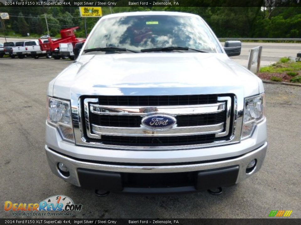 2014 Ford F150 XLT SuperCab 4x4 Ingot Silver / Steel Grey Photo #3