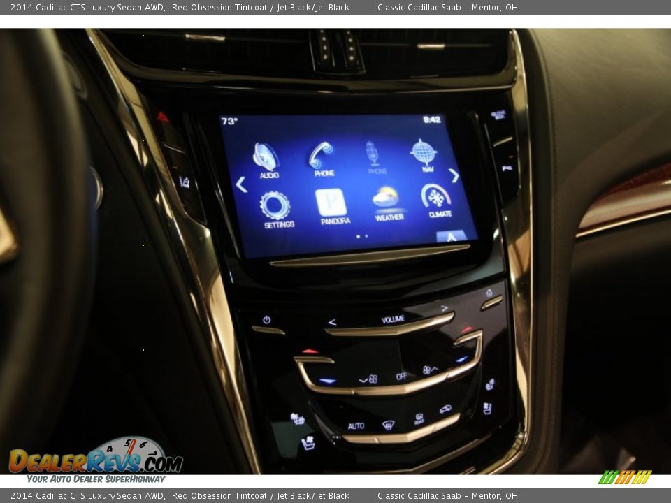 2014 Cadillac CTS Luxury Sedan AWD Red Obsession Tintcoat / Jet Black/Jet Black Photo #12
