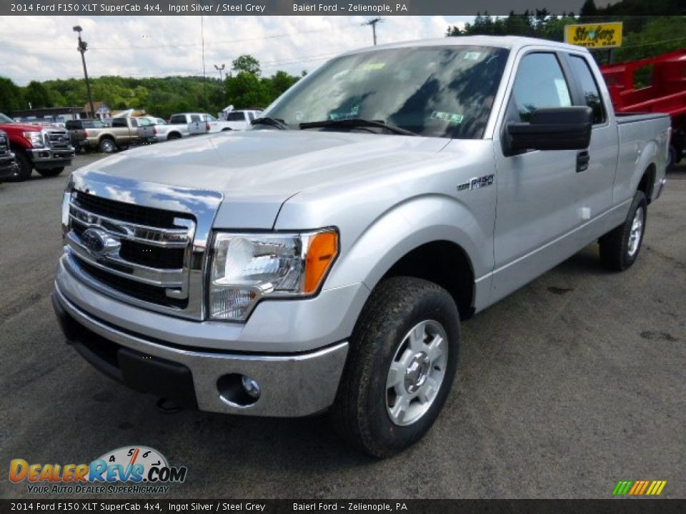 2014 Ford F150 XLT SuperCab 4x4 Ingot Silver / Steel Grey Photo #4