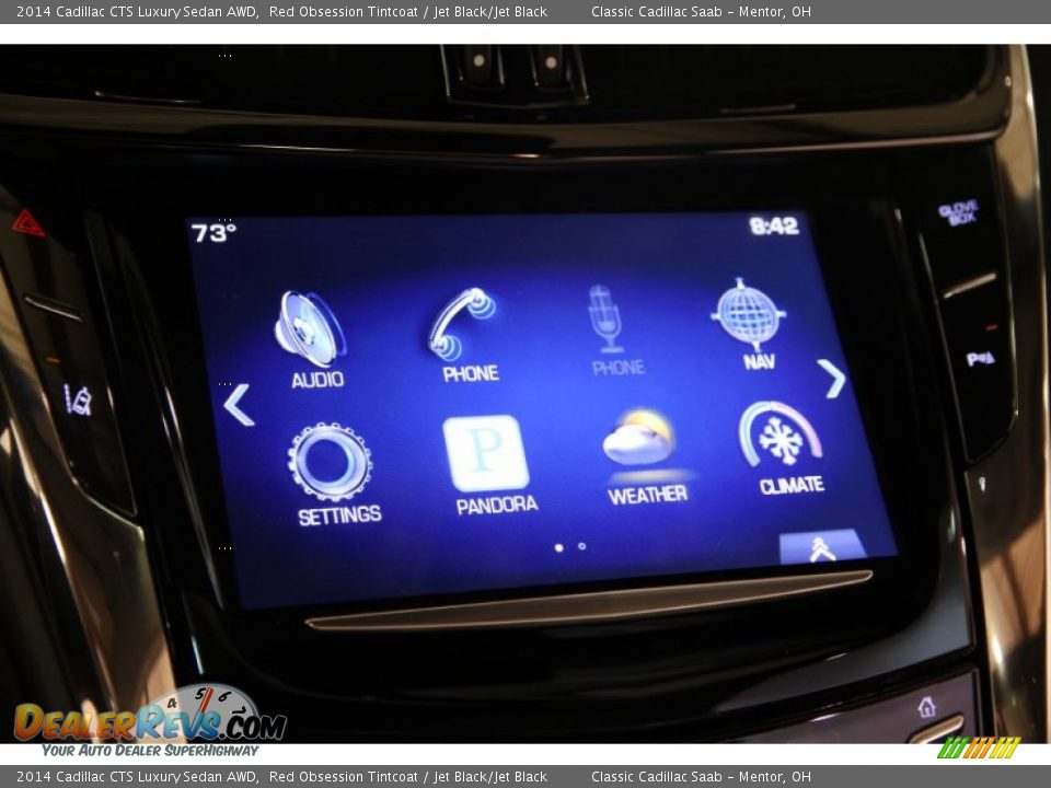 2014 Cadillac CTS Luxury Sedan AWD Red Obsession Tintcoat / Jet Black/Jet Black Photo #13