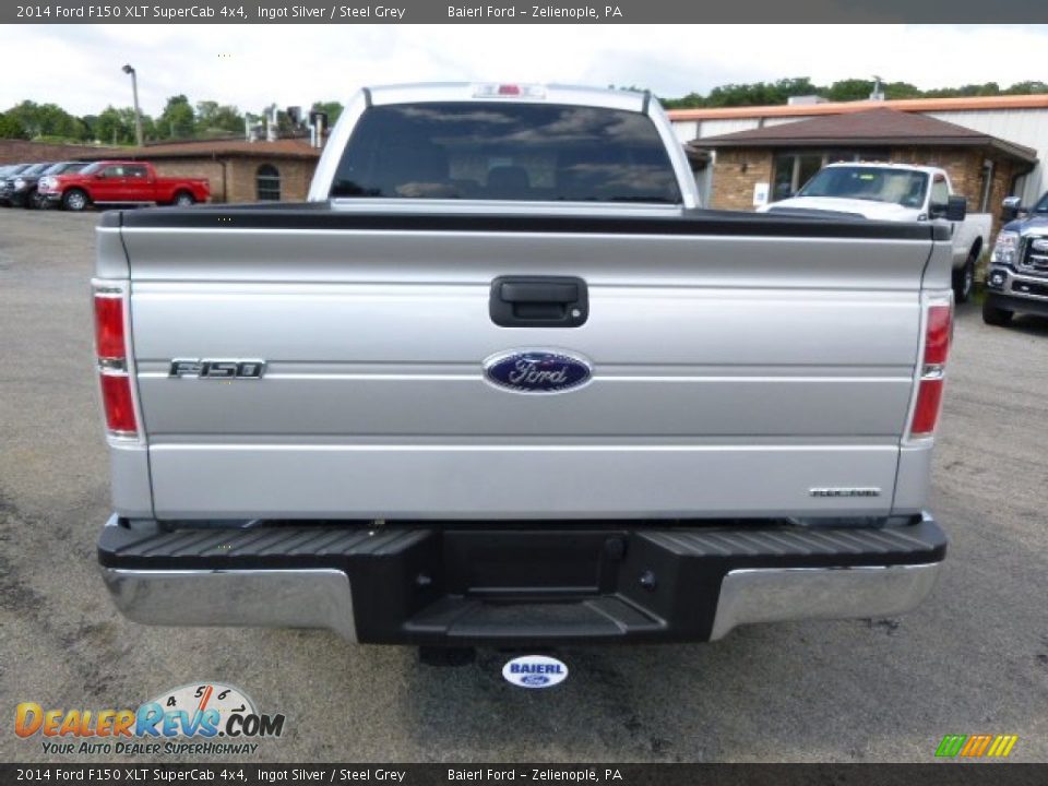 2014 Ford F150 XLT SuperCab 4x4 Ingot Silver / Steel Grey Photo #7