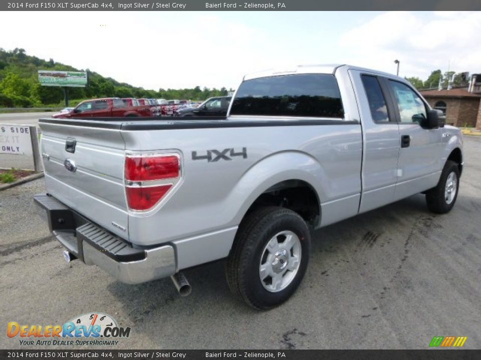 2014 Ford F150 XLT SuperCab 4x4 Ingot Silver / Steel Grey Photo #8