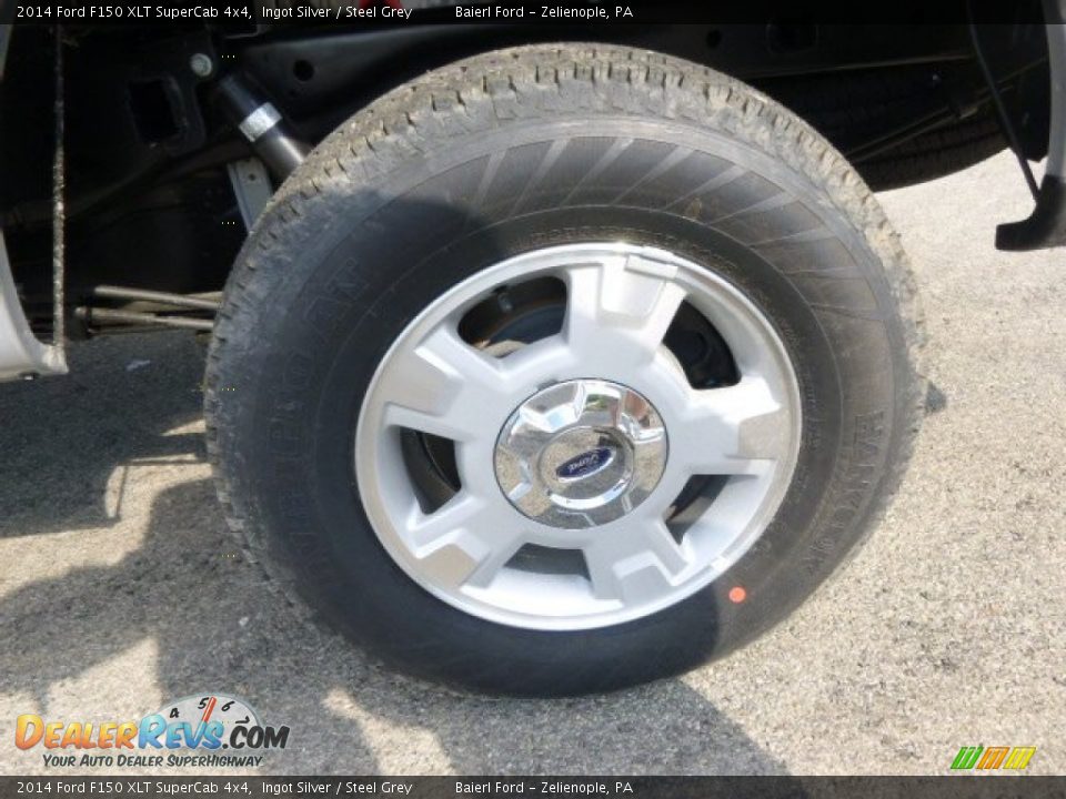 2014 Ford F150 XLT SuperCab 4x4 Ingot Silver / Steel Grey Photo #9