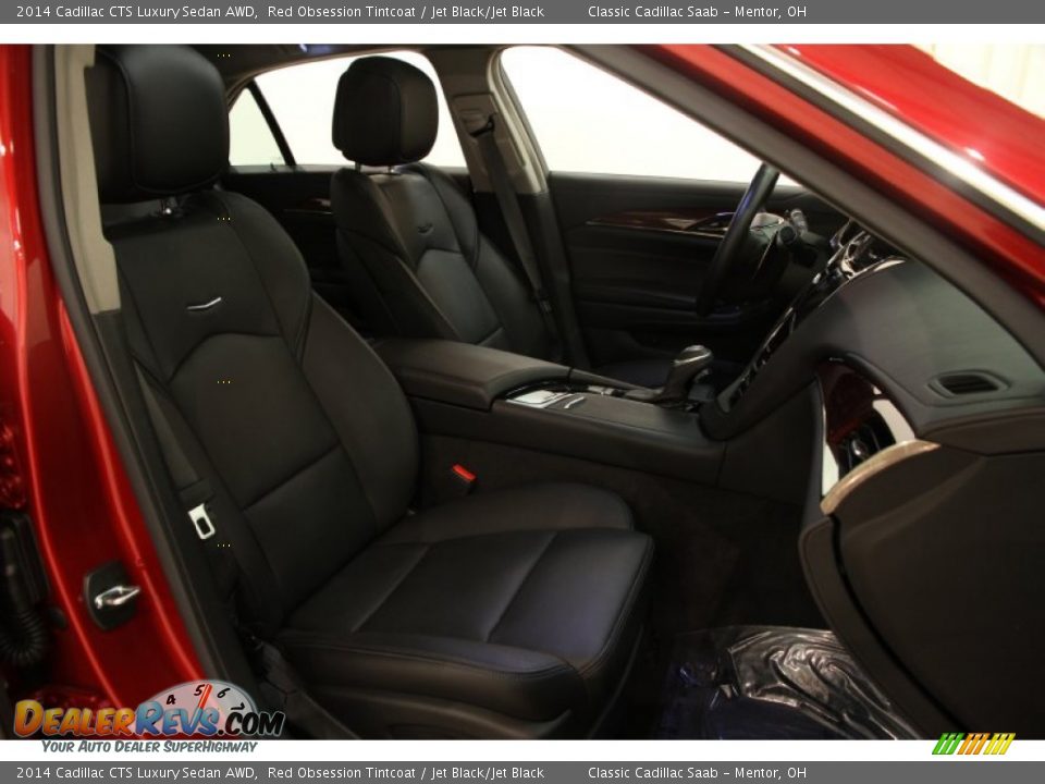 2014 Cadillac CTS Luxury Sedan AWD Red Obsession Tintcoat / Jet Black/Jet Black Photo #17
