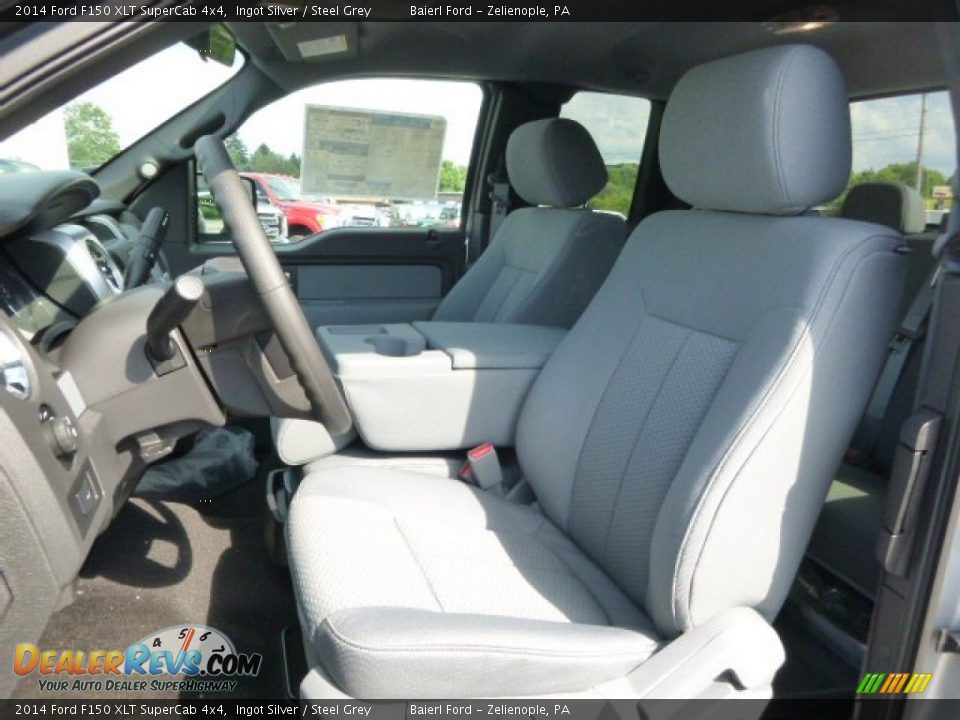 2014 Ford F150 XLT SuperCab 4x4 Ingot Silver / Steel Grey Photo #10