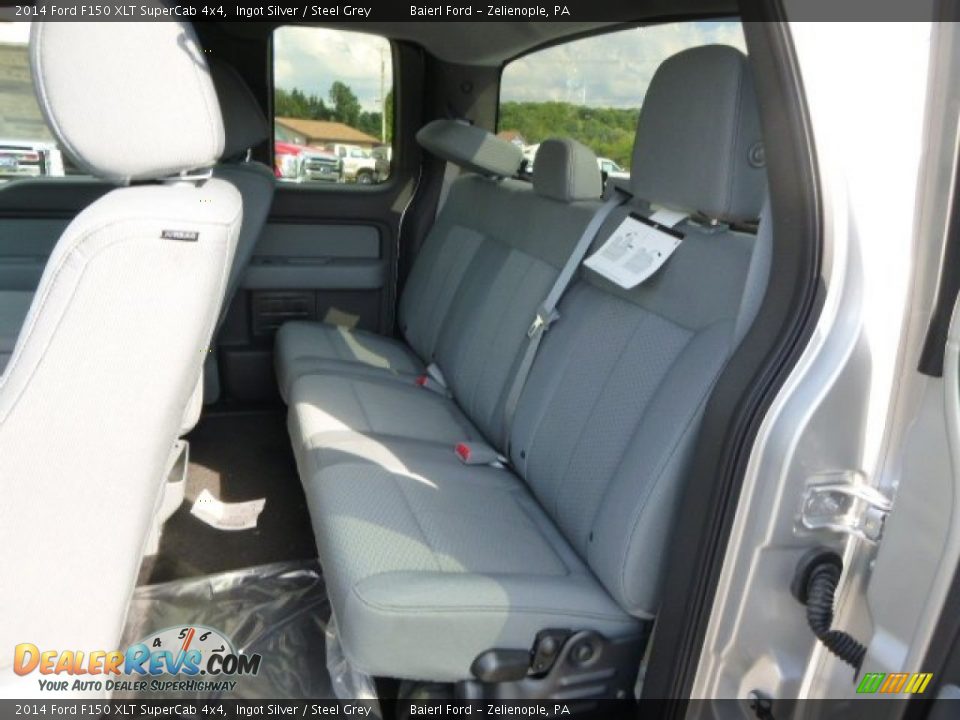 2014 Ford F150 XLT SuperCab 4x4 Ingot Silver / Steel Grey Photo #11