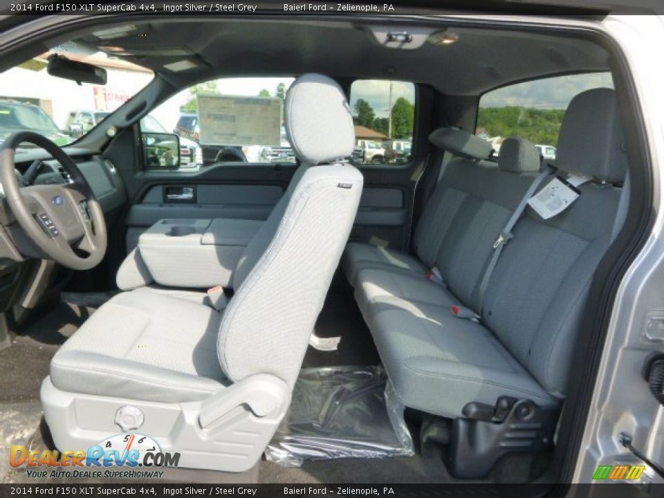 2014 Ford F150 XLT SuperCab 4x4 Ingot Silver / Steel Grey Photo #12