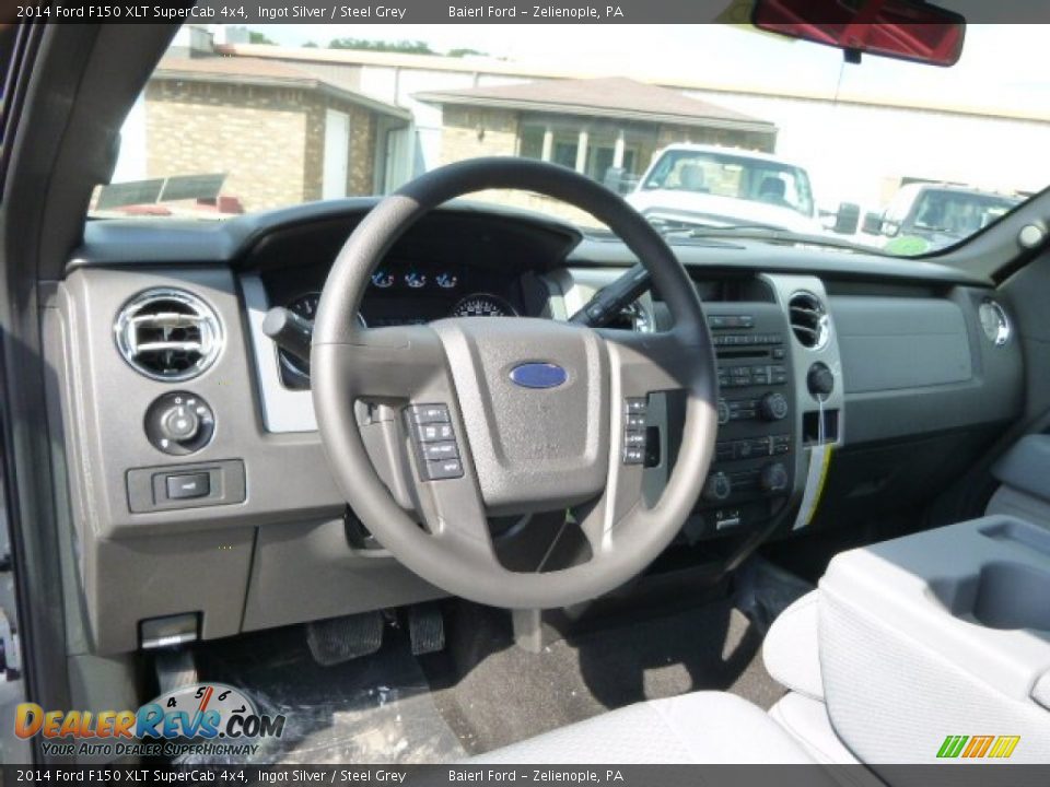 2014 Ford F150 XLT SuperCab 4x4 Ingot Silver / Steel Grey Photo #13
