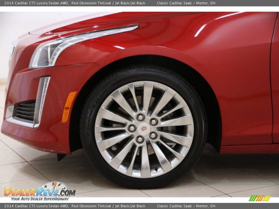 2014 Cadillac CTS Luxury Sedan AWD Red Obsession Tintcoat / Jet Black/Jet Black Photo #21