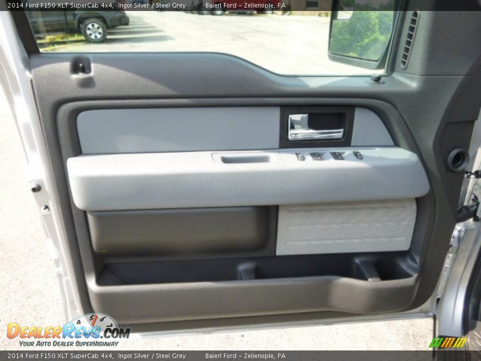 2014 Ford F150 XLT SuperCab 4x4 Ingot Silver / Steel Grey Photo #14
