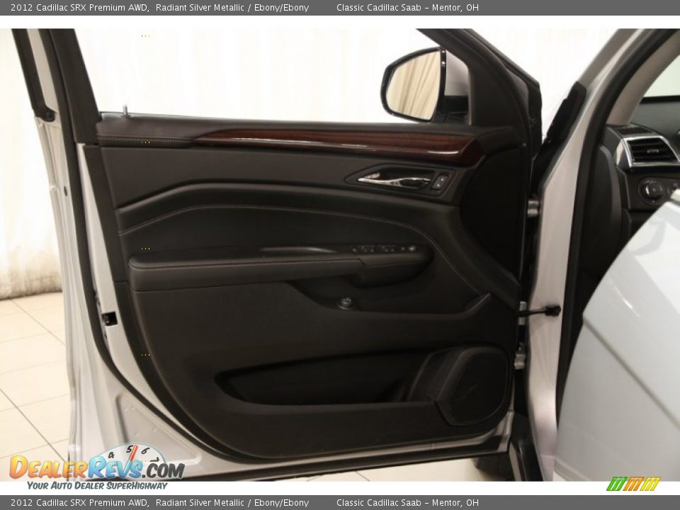 2012 Cadillac SRX Premium AWD Radiant Silver Metallic / Ebony/Ebony Photo #4