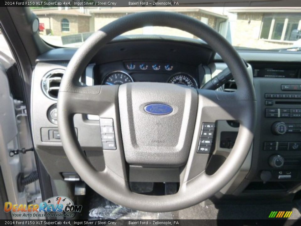 2014 Ford F150 XLT SuperCab 4x4 Ingot Silver / Steel Grey Photo #19