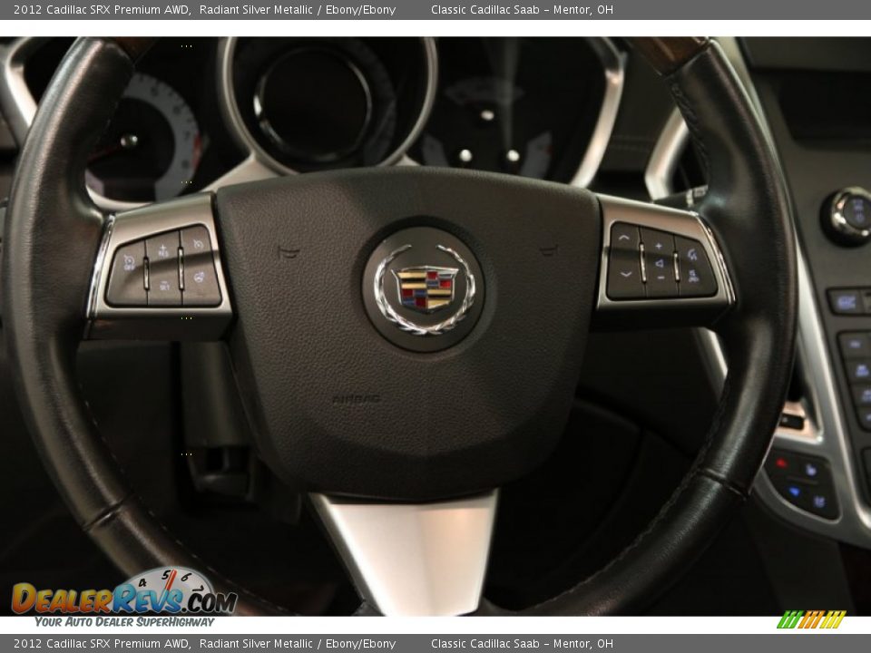 2012 Cadillac SRX Premium AWD Radiant Silver Metallic / Ebony/Ebony Photo #6