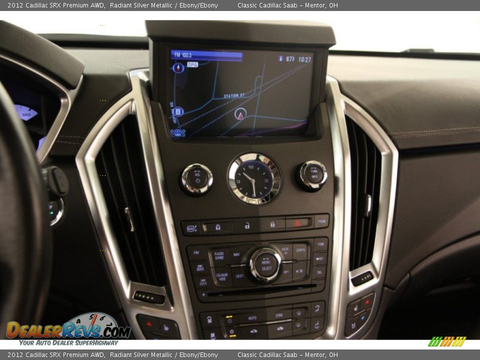 2012 Cadillac SRX Premium AWD Radiant Silver Metallic / Ebony/Ebony Photo #9