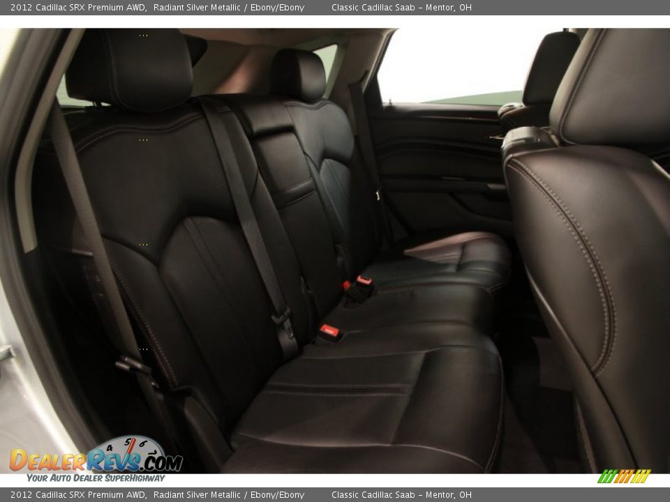 2012 Cadillac SRX Premium AWD Radiant Silver Metallic / Ebony/Ebony Photo #13