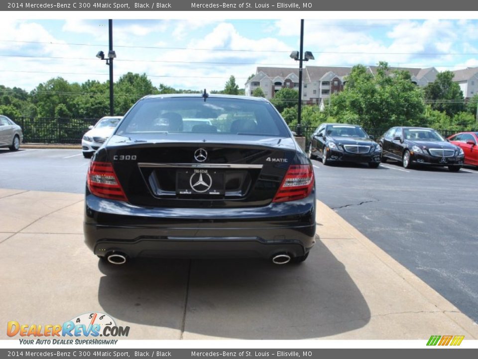 2014 Mercedes-Benz C 300 4Matic Sport Black / Black Photo #3