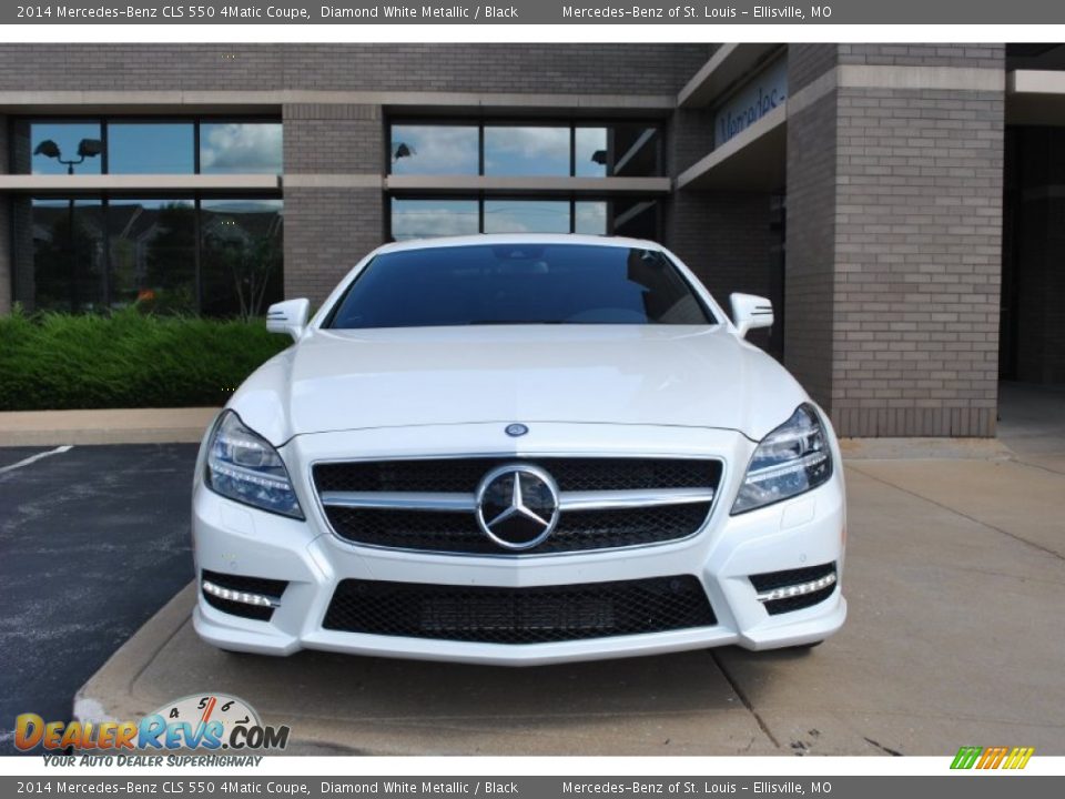 2014 Mercedes-Benz CLS 550 4Matic Coupe Diamond White Metallic / Black Photo #6