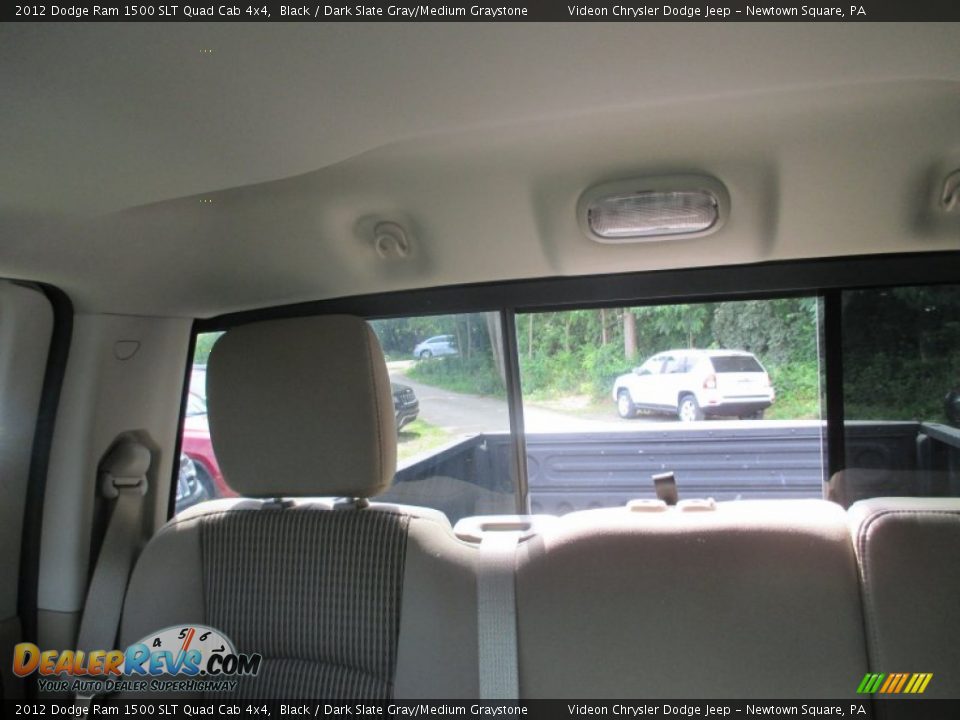 2012 Dodge Ram 1500 SLT Quad Cab 4x4 Black / Dark Slate Gray/Medium Graystone Photo #34