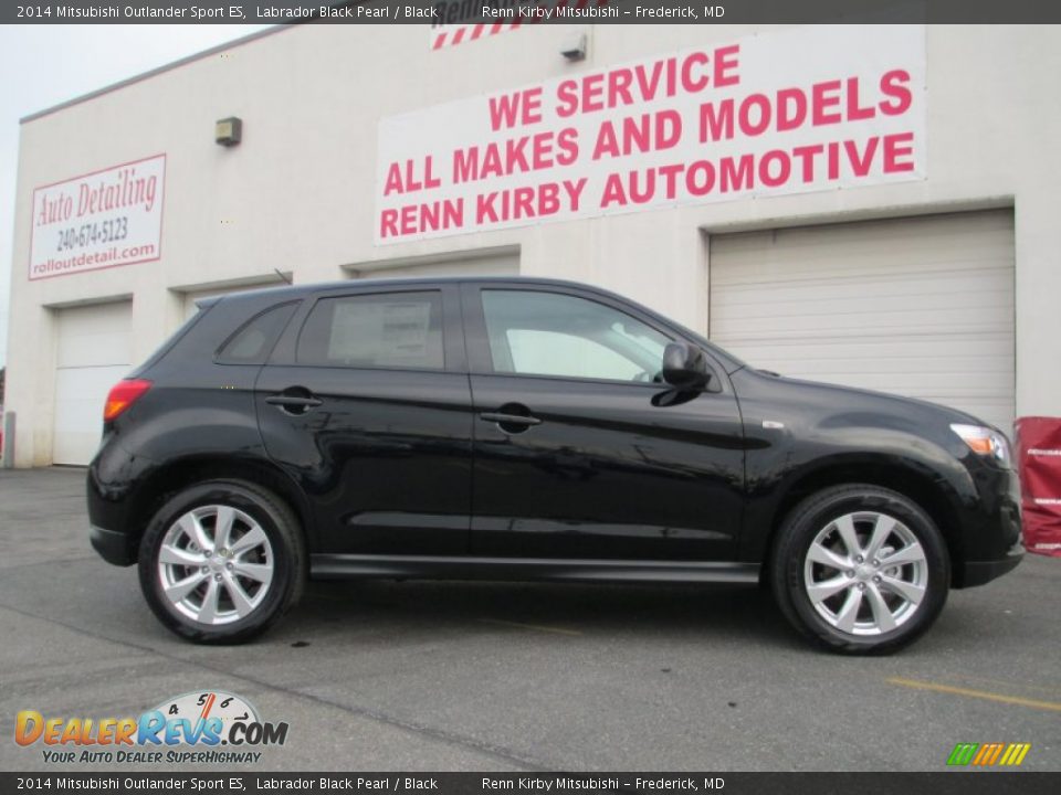 2014 Mitsubishi Outlander Sport ES Labrador Black Pearl / Black Photo #3