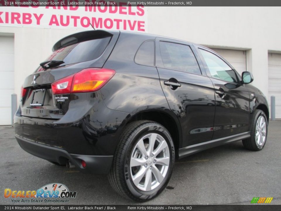 2014 Mitsubishi Outlander Sport ES Labrador Black Pearl / Black Photo #4