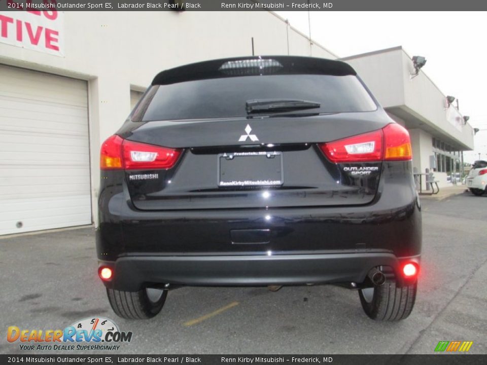 2014 Mitsubishi Outlander Sport ES Labrador Black Pearl / Black Photo #5