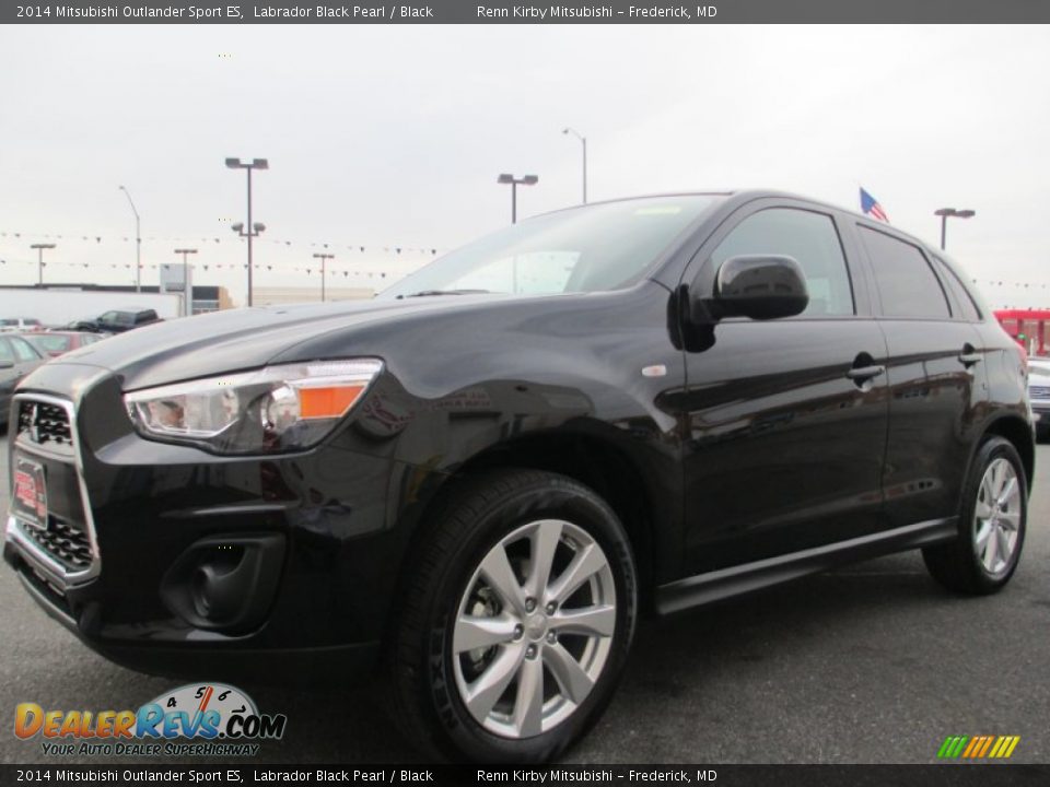 2014 Mitsubishi Outlander Sport ES Labrador Black Pearl / Black Photo #6